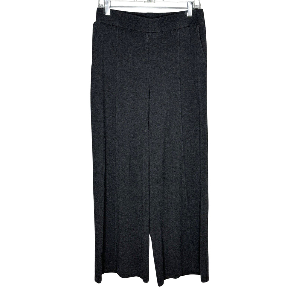 J. Jill Pants Women Small Gray Wide Leg Pull On Lounge Casual Neutral Minimalist